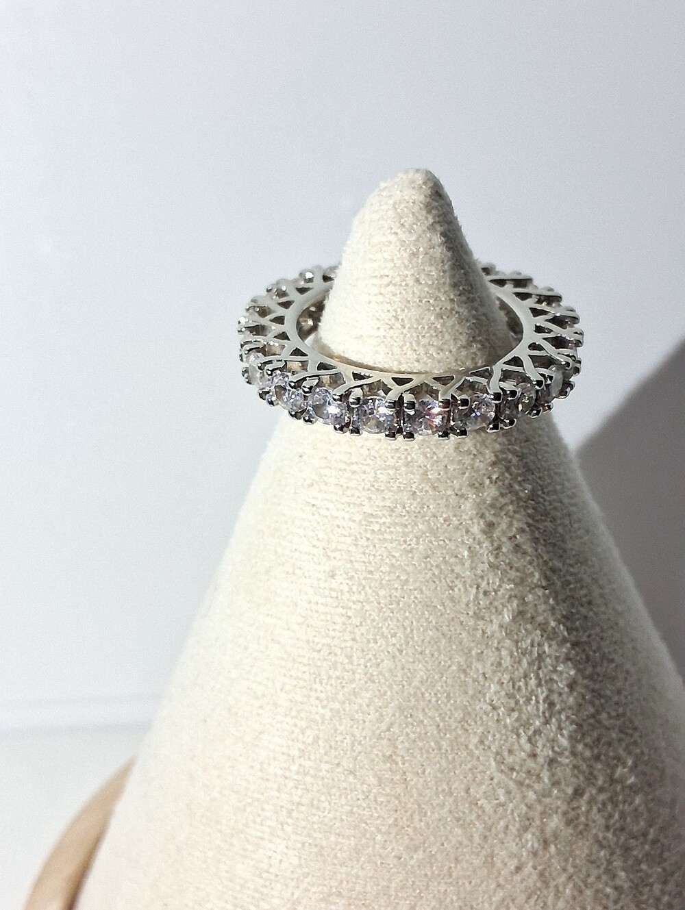 Silver Eternity Band Size 7